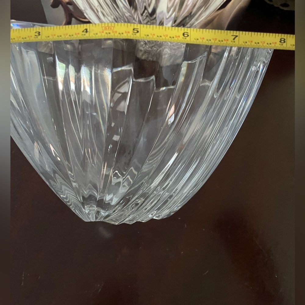 CRISTAL D'ARQUES  8” LEAD GLASS FRUIT BOWL - Picture 8 of 9